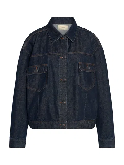 The Row Ness Jacket Indigo In Blue