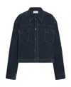 The Row Ness Single-breasted Denim Jacket In Blue