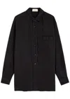 The Row Nesson Denim Shirt In Black