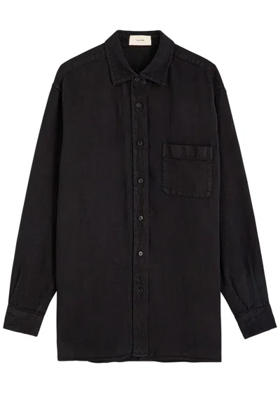 The Row Nesson Denim Shirt In Black