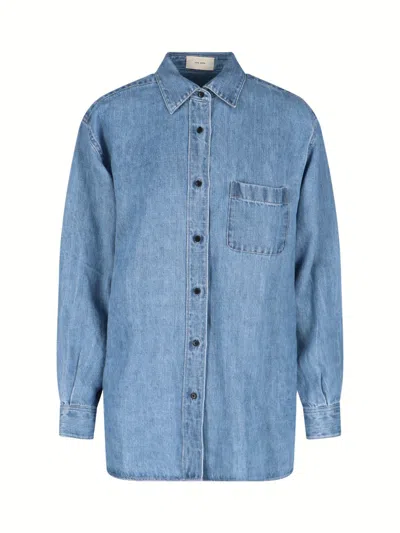 THE ROW 'NESSON' LINEN DENIM SHIRT