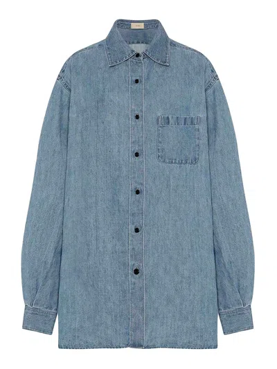 The Row Nesson Shirt In Blue