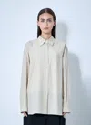 The Row Striped Nesson Shirt In Gray