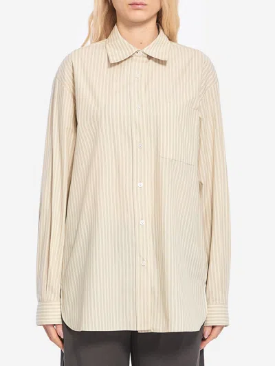 The Row Nesson Shirt In Ivory