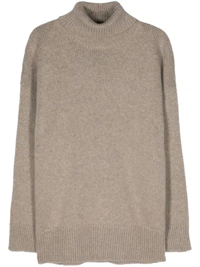 The Row Neutral Feries Cashmere Sweater In Nude