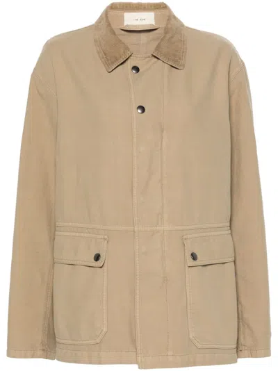 The Row Neutral Frank Cotton Jacket In Neutrals