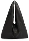The Row New Bindle Leather Tote In Black