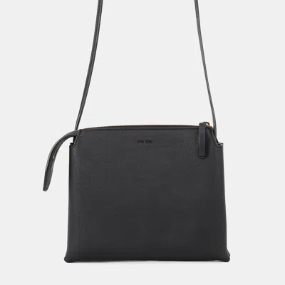 Pre-owned The Row New Mini Twin Black Leather