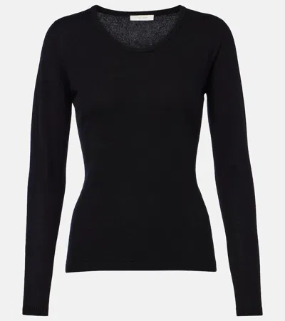 The Row Nezana Cashmere Sweater In Black