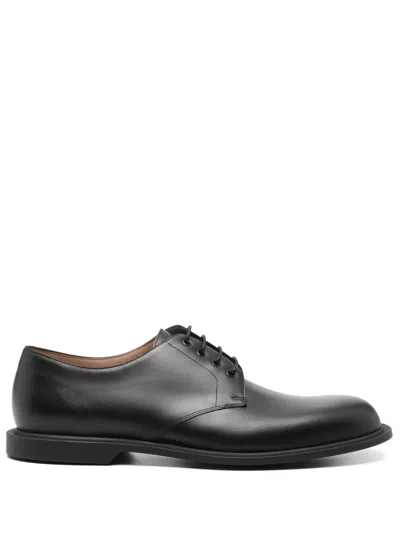 The Row Nic Derby Shoes In Black