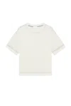 The Row Nico T-shirt In Off White & Black