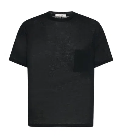 The Row Niels Virgin Wool-cashmere T-shirt In Black