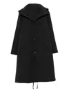 The Row Nikar Hooded Coat In Black