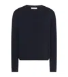 The Row Nikola Sweater In Wool In Blue
