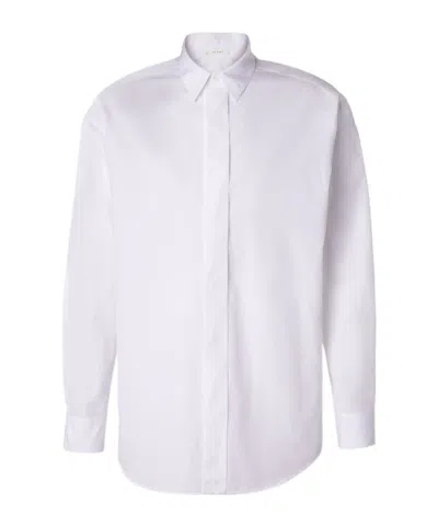 The Row Nilo Cotton Poplin Shirt In White