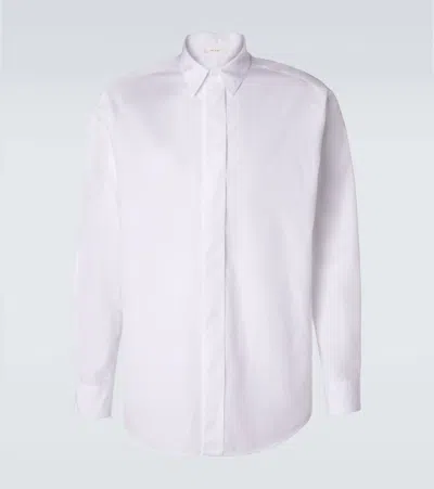 The Row Nilo Cotton Shirt In White