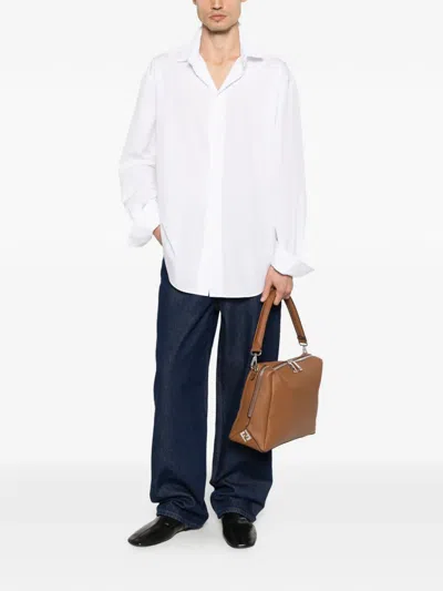 The Row Nilo Long-sleeve Shirt In White
