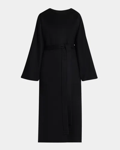 The Row Nilsat Coat In Cashmere In Black