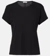 The Row Essentials Chiara Cotton-jersey T-shirt In Black