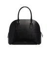 The Row Nina S Leather Tote In Black
