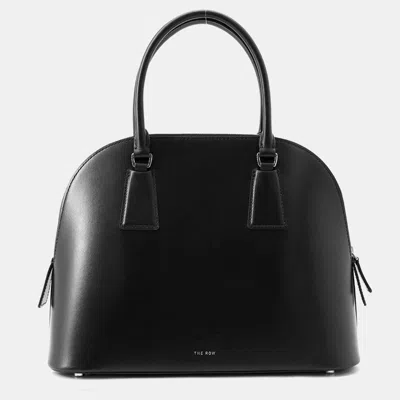 Pre-owned The Row Nina Small Black Leather Top Handle Bag