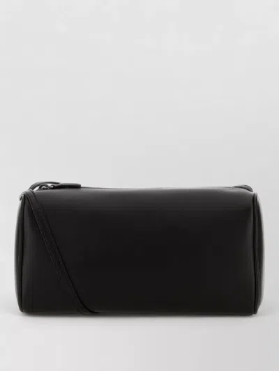 Nineties Leather Crossbody Shoulder Bag In Black from La Garconne
