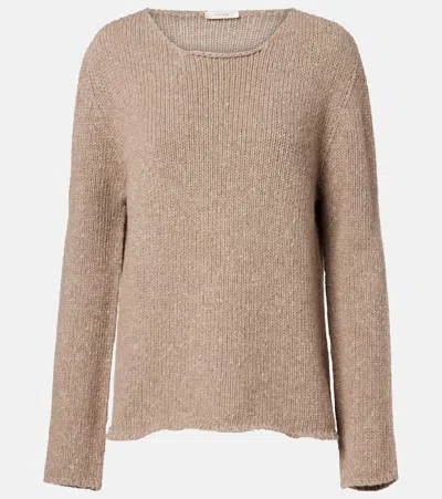 The Row Nitha Cashmere Sweater In Nude
