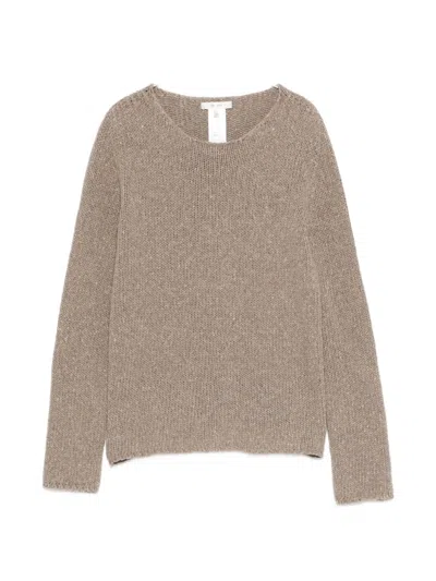 The Row Nitha Round-neck Jumper In Brown