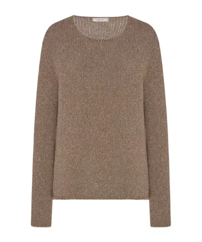 The Row Nitha Sweater In Brown