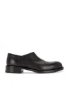 The Row Nobilis Leather Derby Shoes In Black
