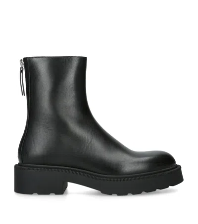 THE ROW THE ROW NOBILIS FAST LEATHER ANKLE BOOTS