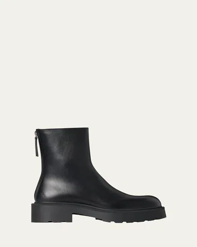 THE ROW NOBILIS LEATHER ANKLE BOOTS