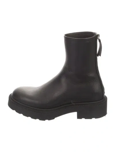 Pre-owned The Row Nobilis Leather Boots In Black