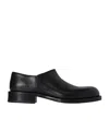 The Row Nobilis Leather Derby Shoes In Black