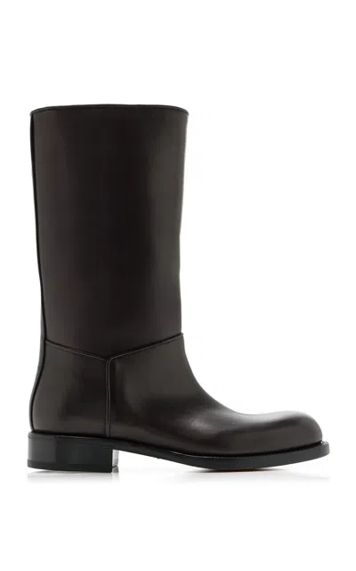 THE ROW NOBILIS LEATHER BOOTS