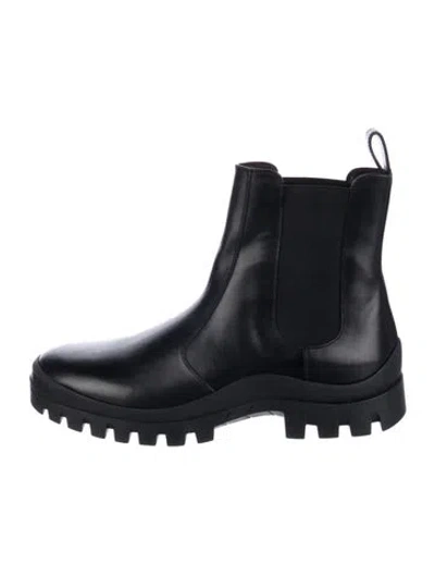 Pre-owned The Row Nobilis Leather Chelsea Boots In Black
