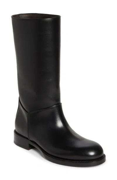 The Row Nobilis Riding Boot In Blk - Black