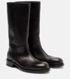 The Row Nobilis Riding Leather Knee-high Boots In Multi