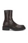 The Row Nobilis Leather Boots In Brown