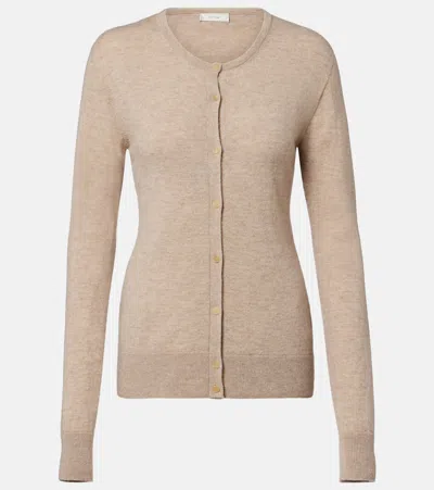 The Row Noelia Cashmere Cardigan In Nude