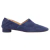 The Row Noelle Suede Collapsible Heel Block Heel Loafers In Multi
