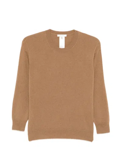 The Row Noler Long-sleeve Sweater In Brown