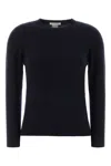 The Row Navy Blue Solid Crew Neck Sweater