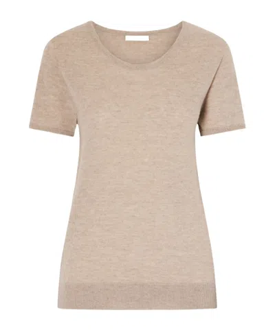 The Row Nova Cashmere T-shirt In Neutral