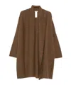 The Row Novaan Open-front Coat In Brown