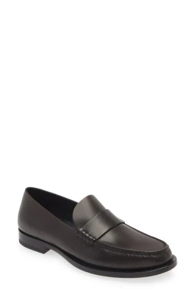 The Row Novus Loafer In Dark Brown