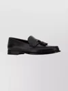 The Row Black Leather Novus Loafers In Multi