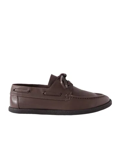 THE ROW NOVUS SAILOR LEATHER LOAFERS