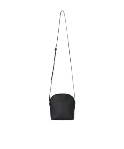 The Row N/s Annie Crossbody Bag In Leather In Black