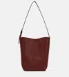 The Row N/s Medium Leather Shoulder Bag In Brown